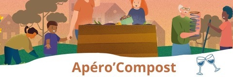 Tous au compost ! Les ré&férents ddu site de compostage vous convient à partager un moment festif autour du compostage collectif. 